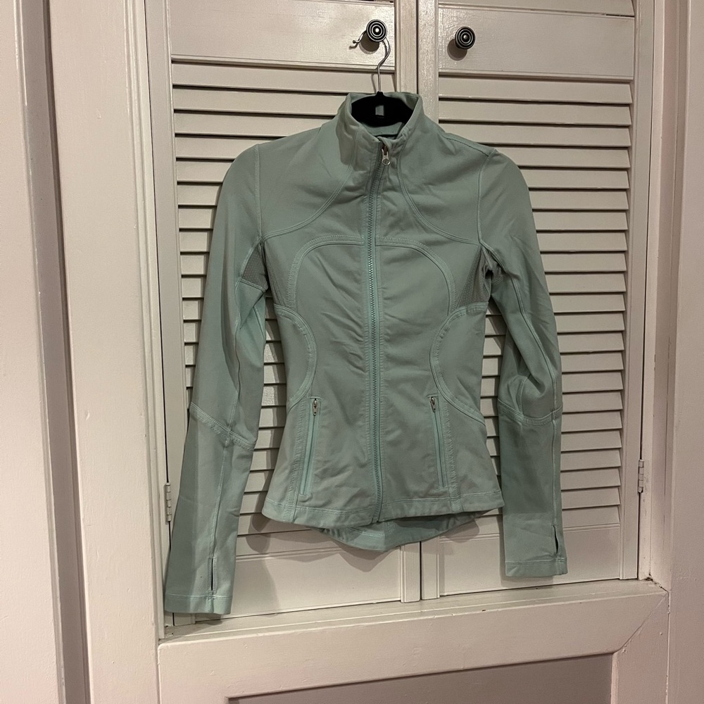 Lululemon Define dusty baby blue jacket